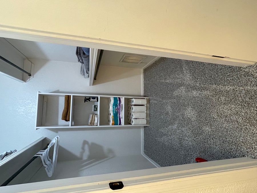 Upstairs hall closet