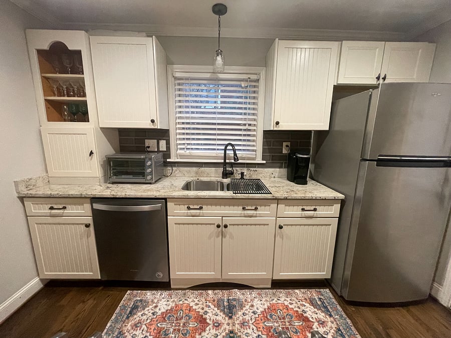 This is a well stocked kitchen for any cooking.