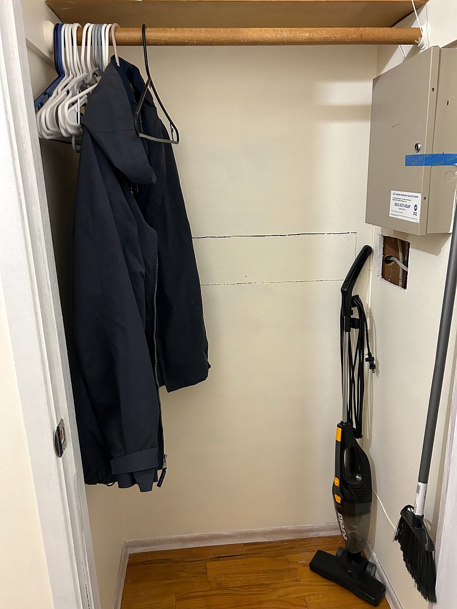 Front entryway coat closet