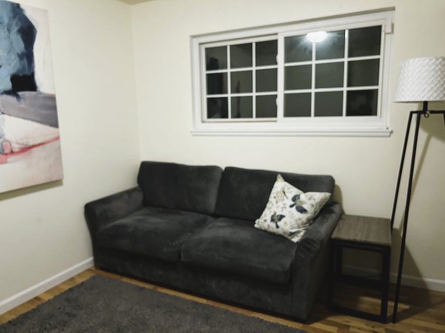 Hallow could also be a guest room by adding a blow up mattress! Closet space to the left of this photo (not shown)