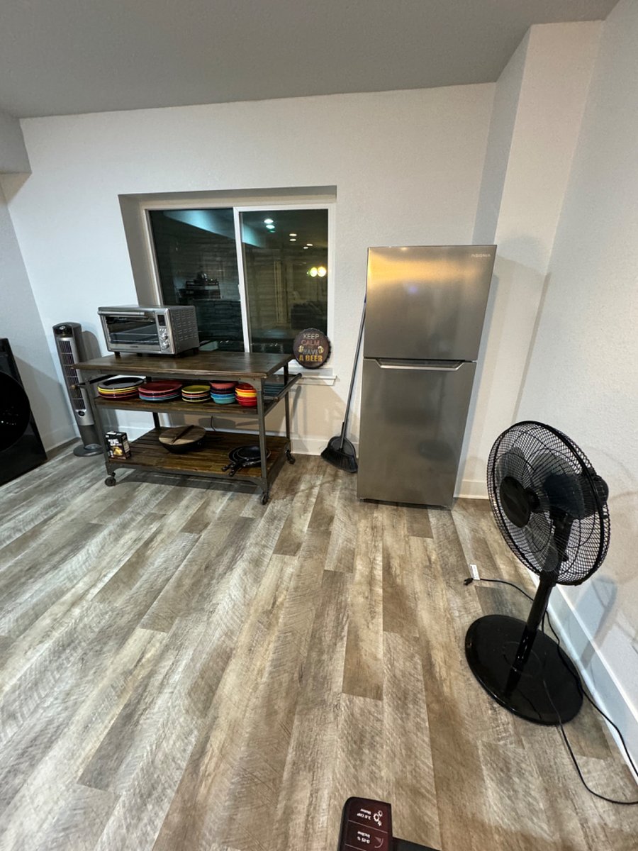 Amazing Butcher Block with Storage for Rental.