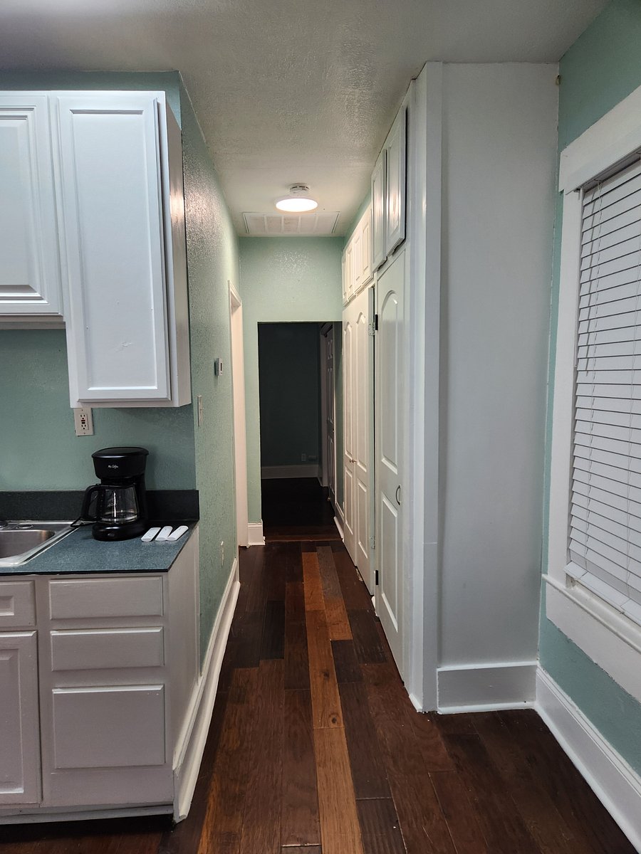Looking from front room to theater room.
