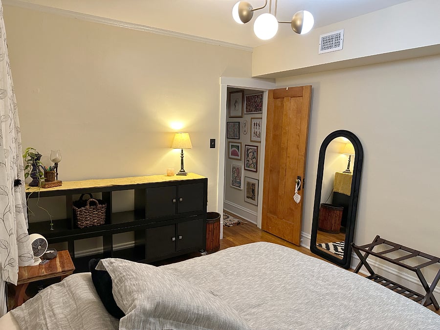 Second Bedroom with super cozy linens and ample space for all your things