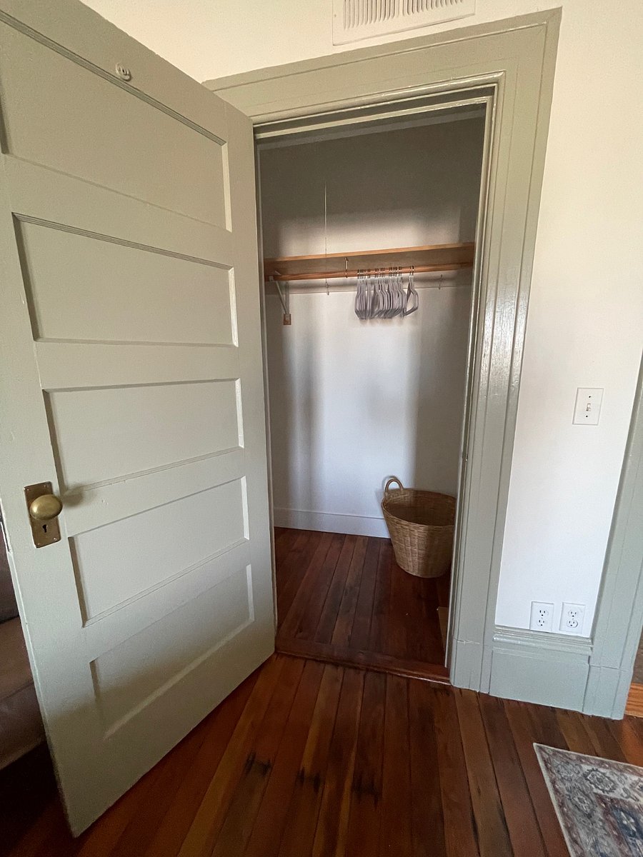 Bedroom walk-in closet.