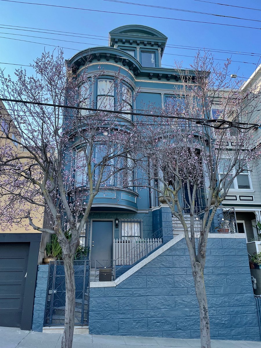View of our recently painted building. 