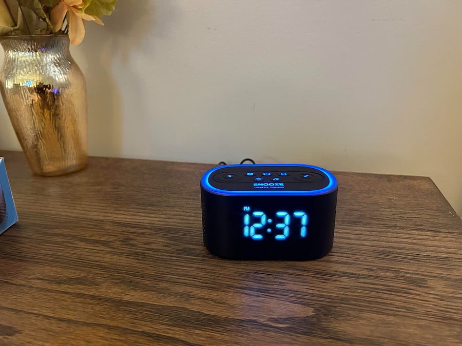 alarm clocks in both bedrooms