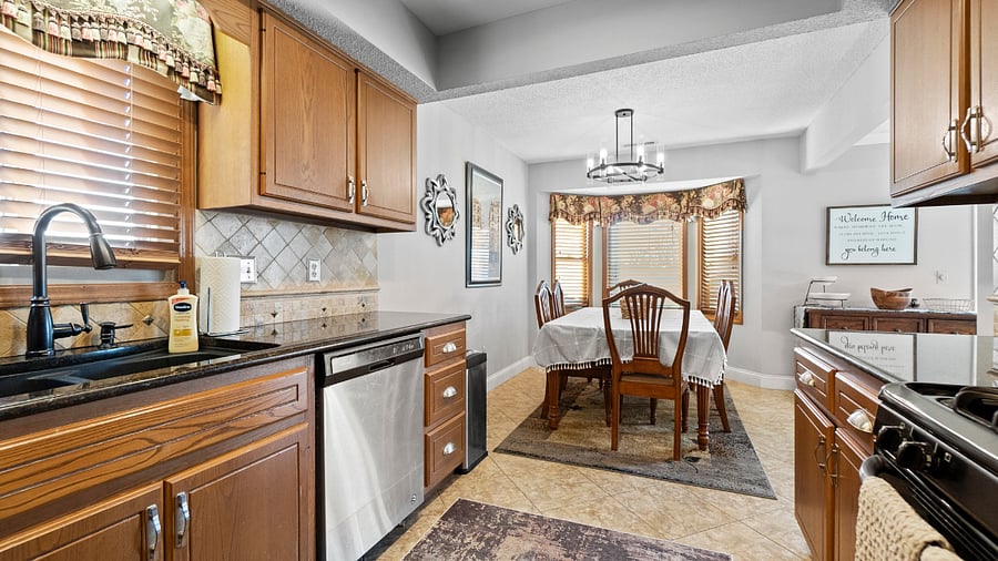 kitchen looking into dining