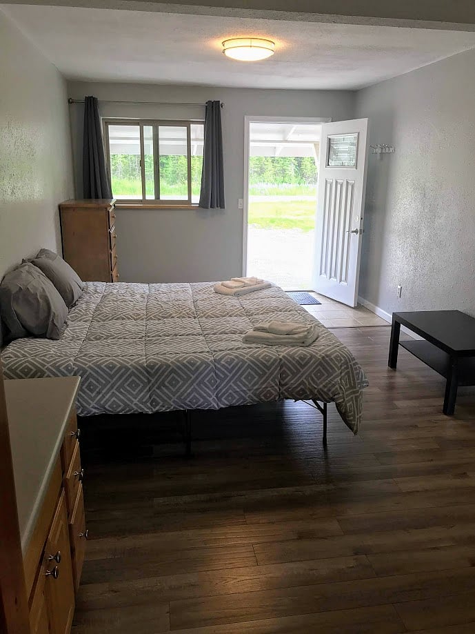Master bedroom with private entrance