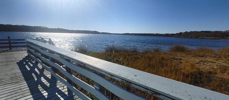 Boardwalk located down the end of the street