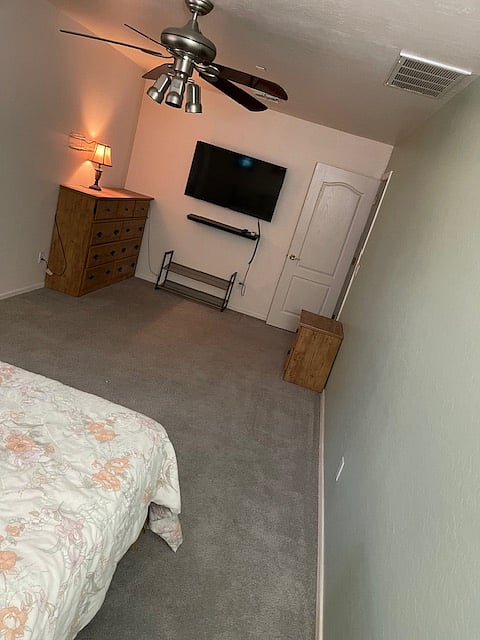 smart TV and Large dresser