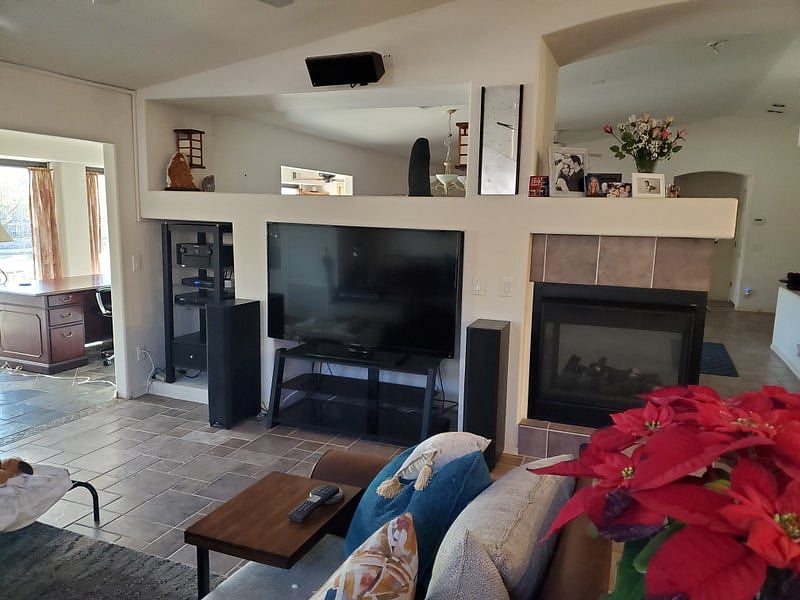 Main TV couch area shared space