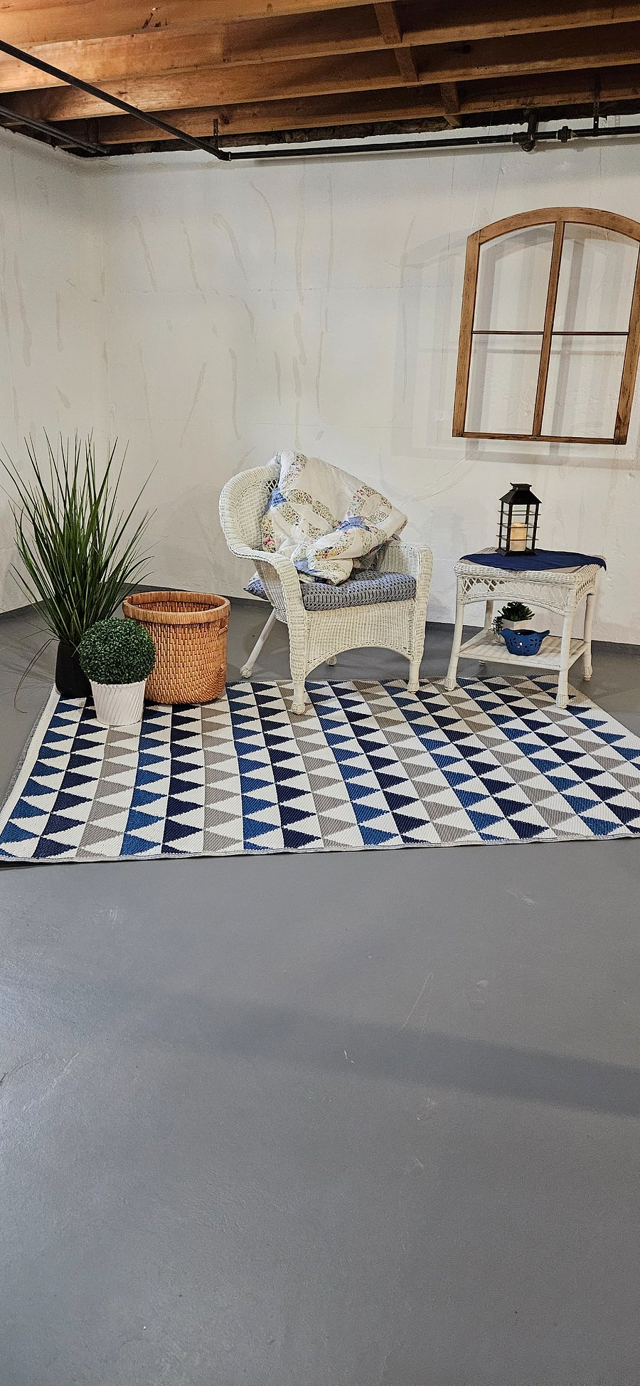 Basement rest and relax area
