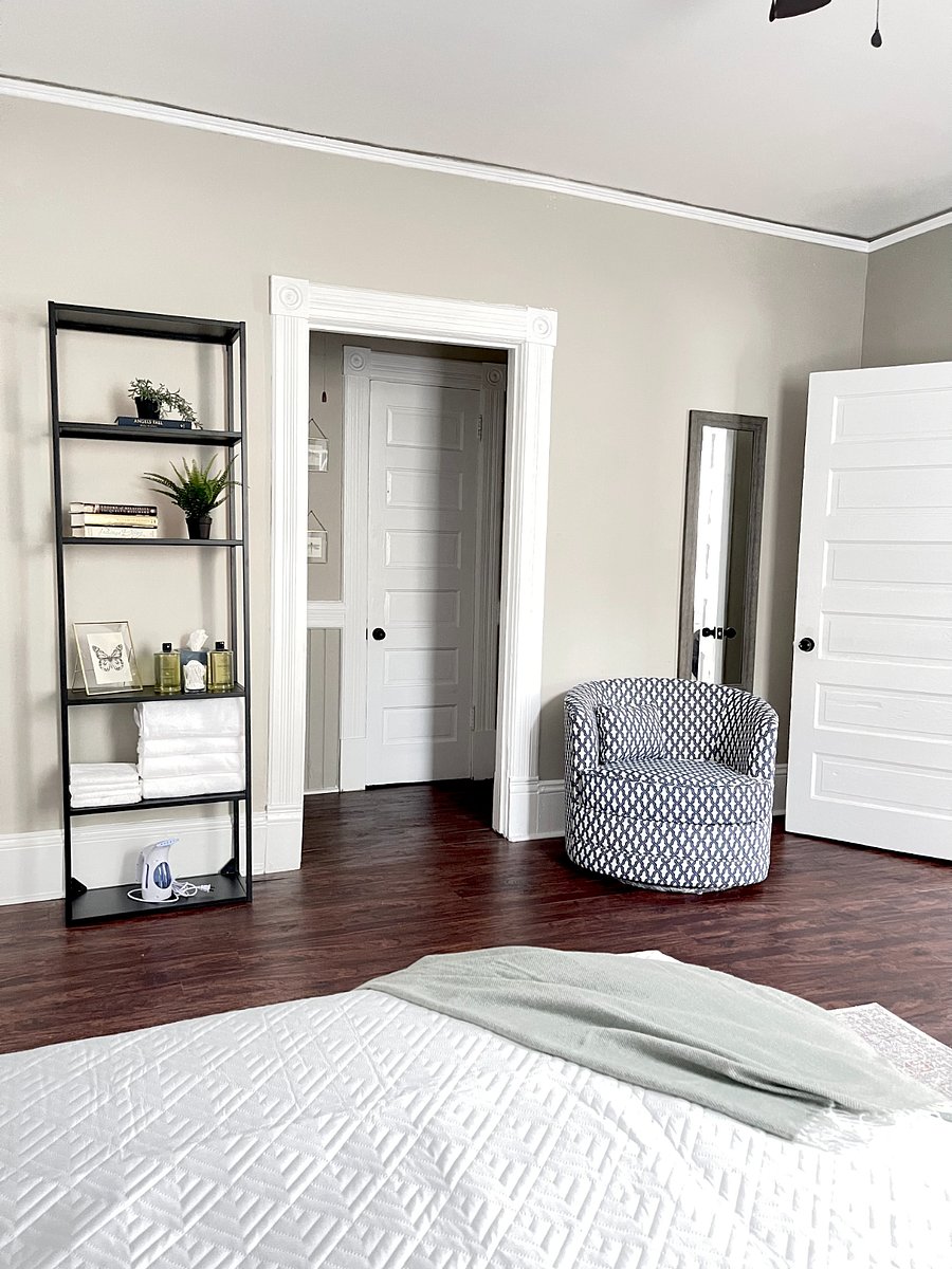 Club Calloway - Master Bedroom, Essentials Rack, and Lounge Chair