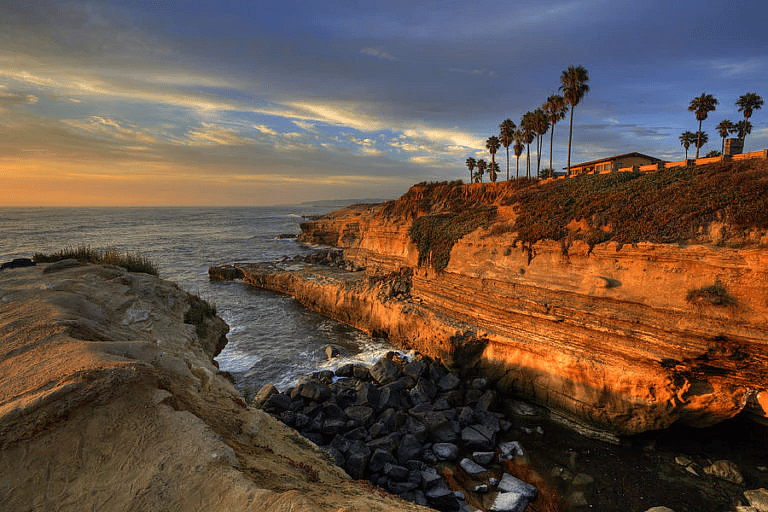Sunset Cliffs - about 20-25 min away