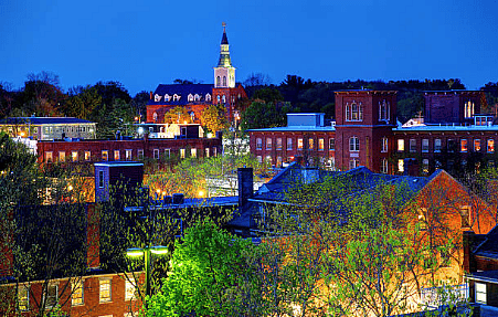 Downtown Dover, NH - just over a mile away.