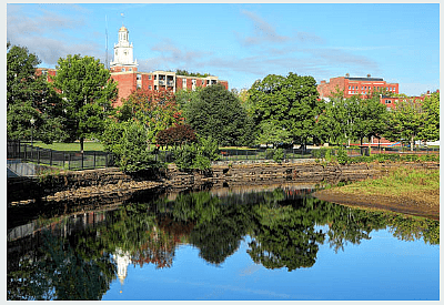 Downtown Dover, NH - just over a mile away.