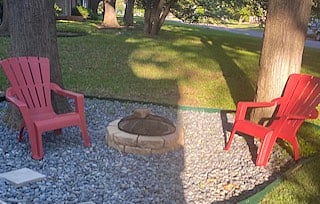 Front yard fire pit