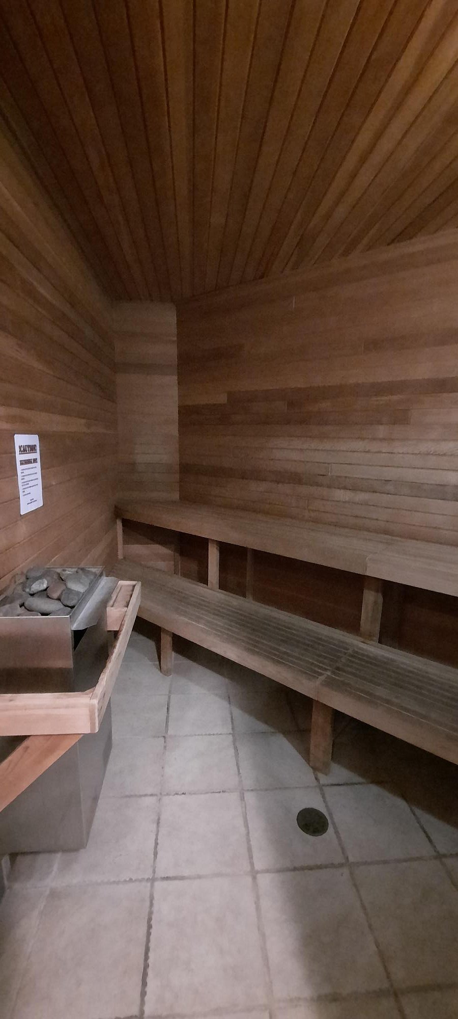 Sauna in Women's Bathroom