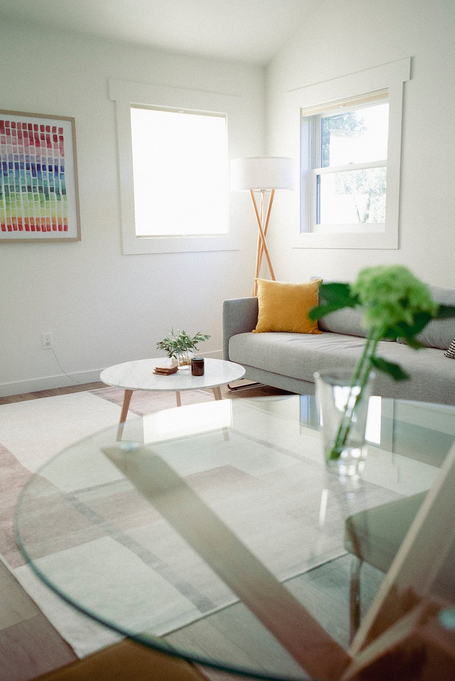 Bright and airy living room