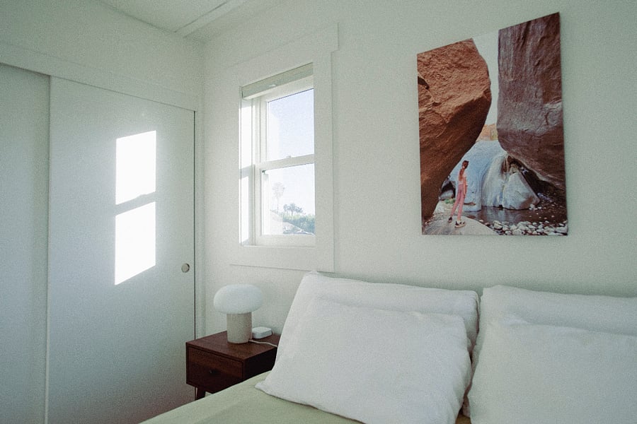 The bedroom is equipped with black-out blinds if you need to catch up on sleep during the day