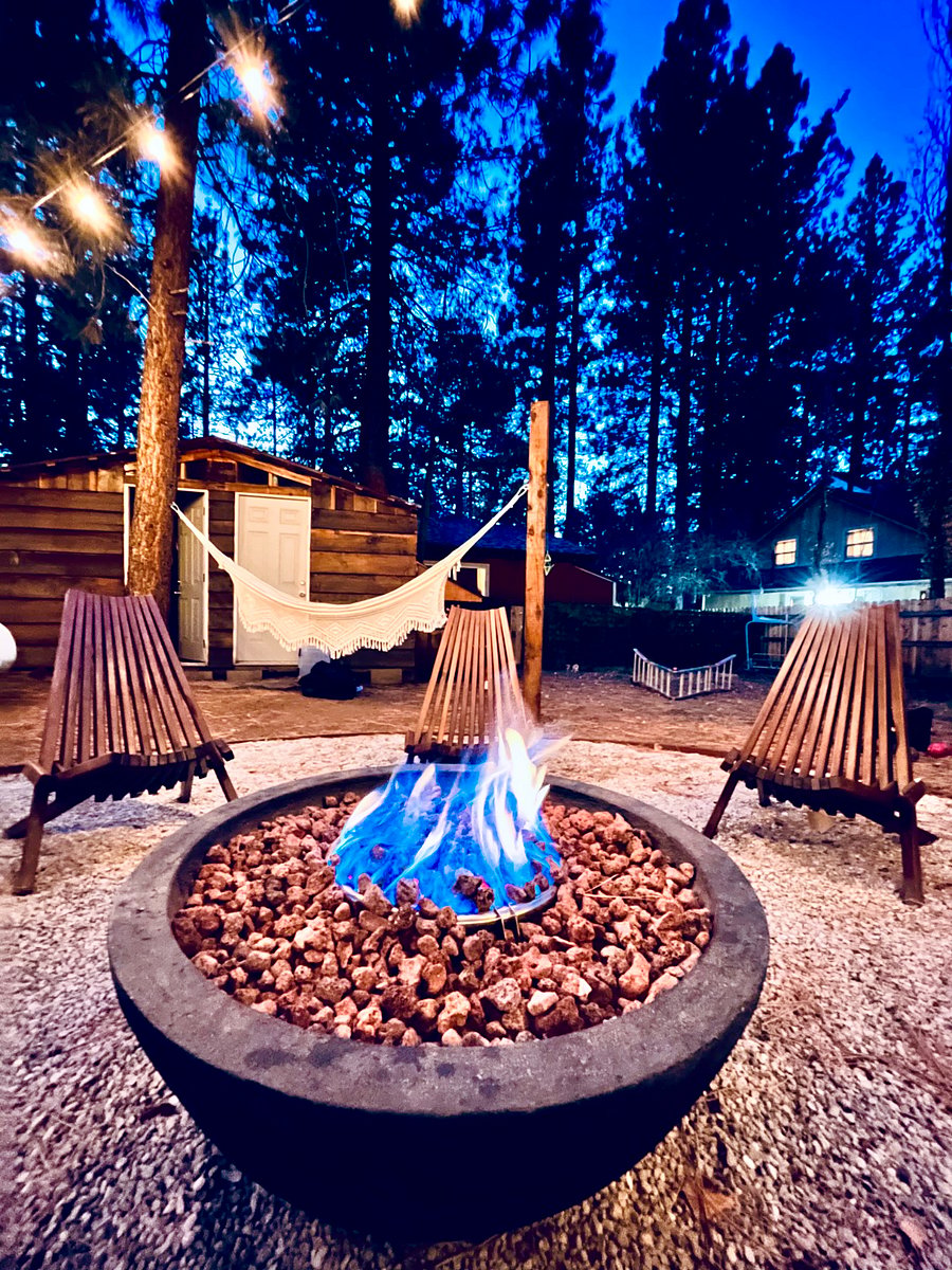 Gas fire pit to hang out at