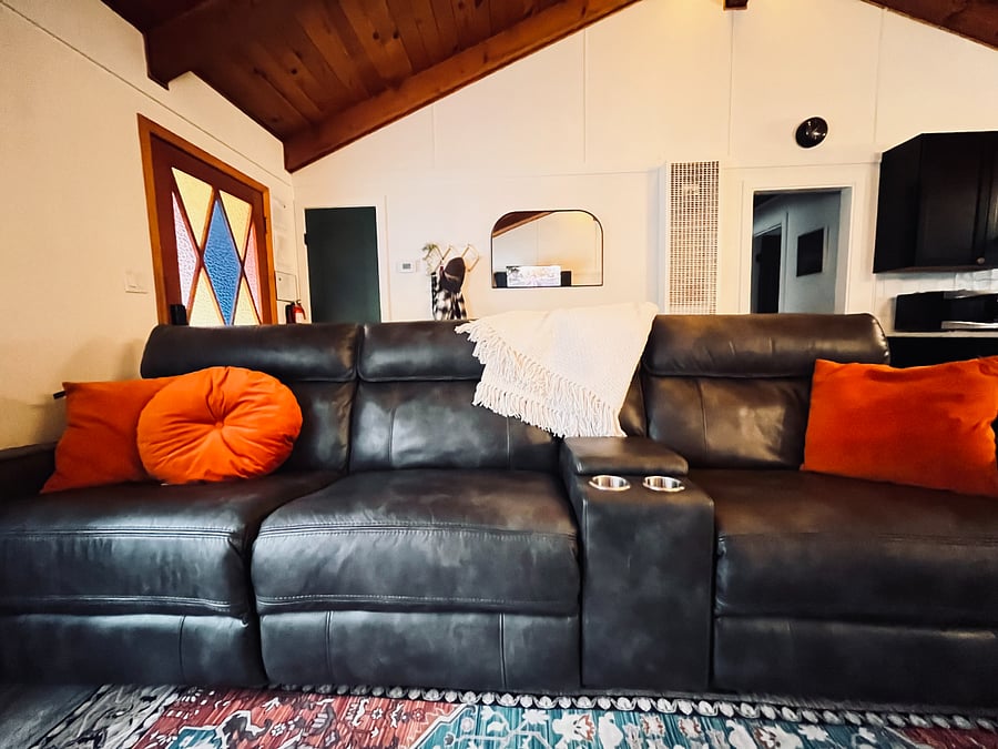 Leather couch
