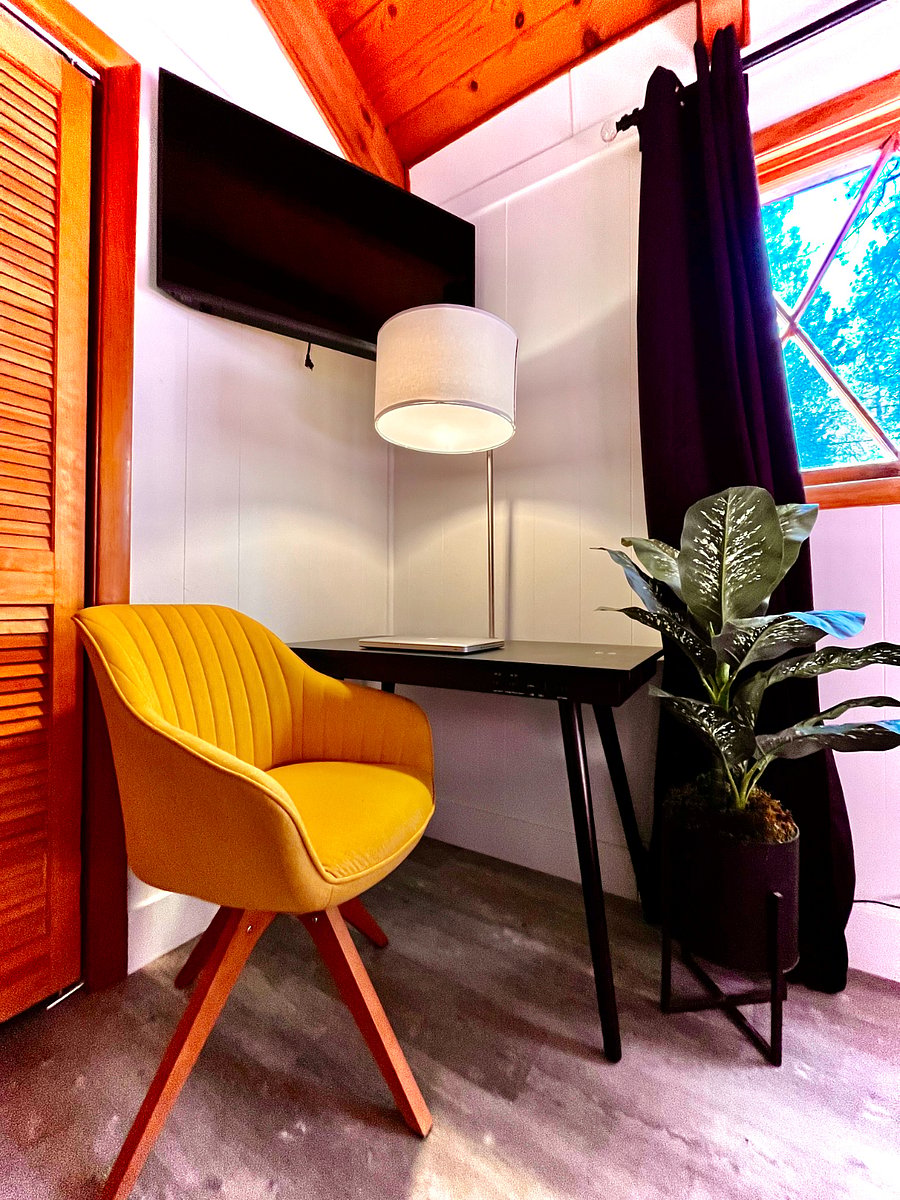 Work station in master bedroom