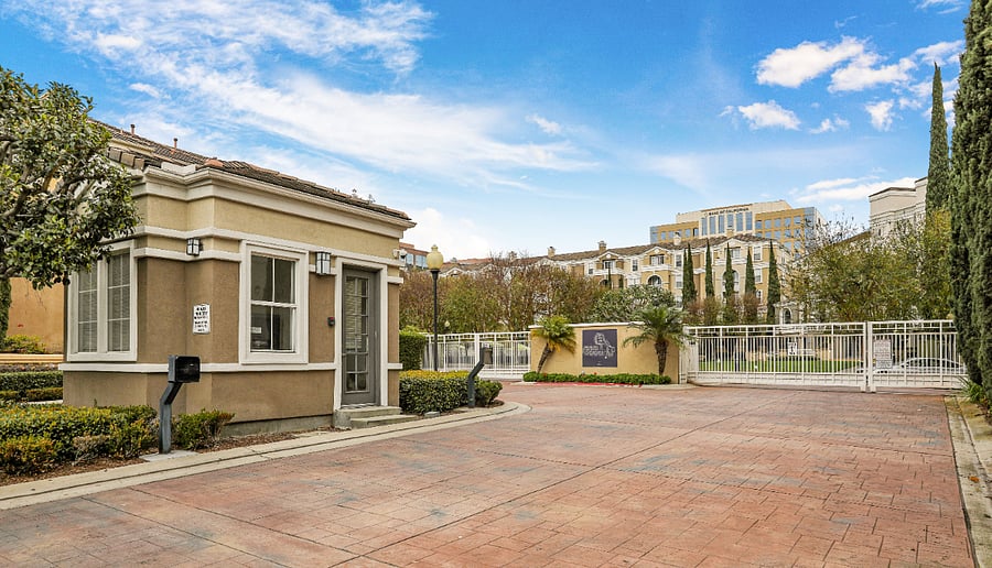 Gated entry into the community.