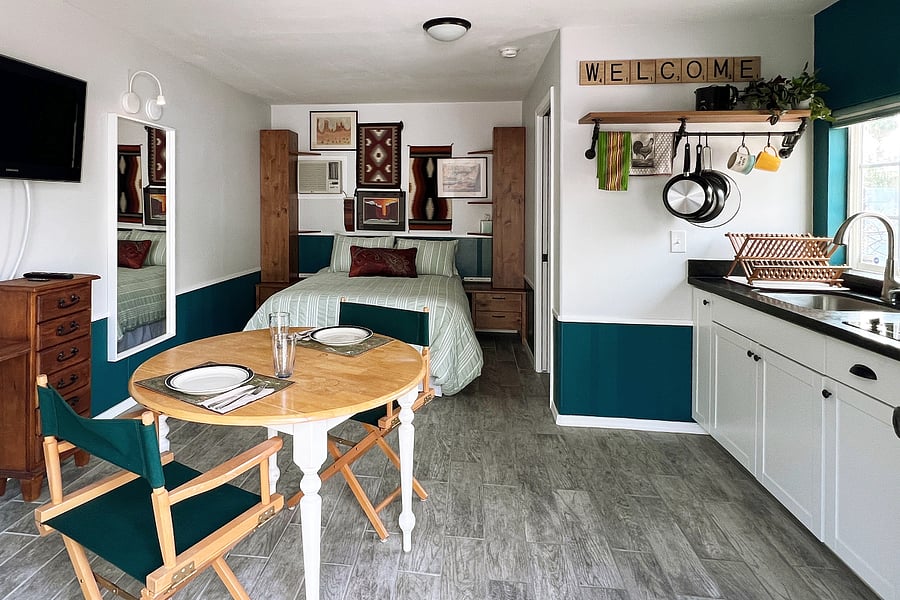 Cozy, comfortable, and adaptable, multiple Airbnb guests have said the decor and details really make the space feel like home.