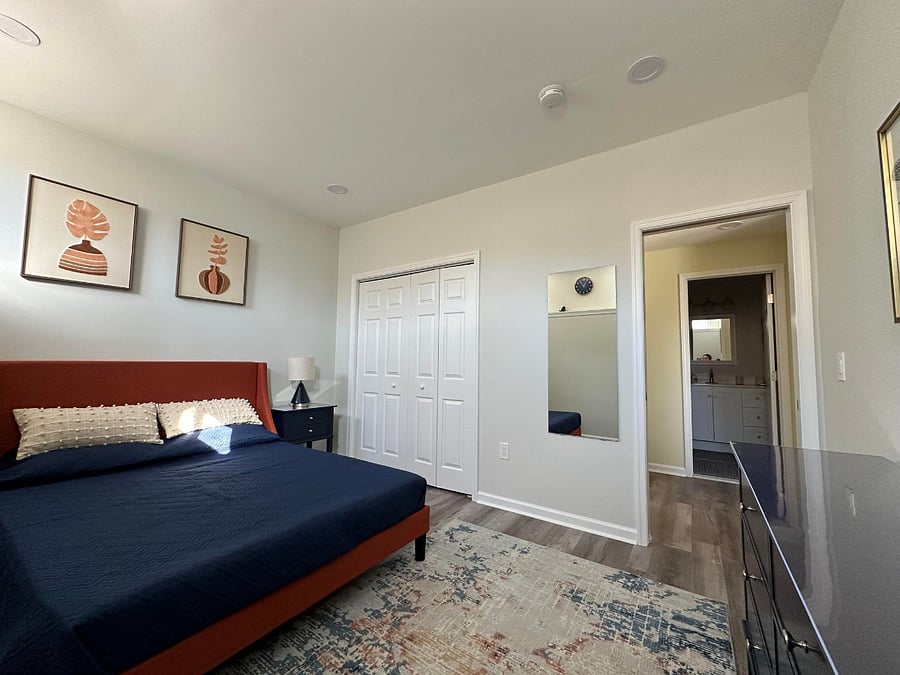Bedroom and closet.