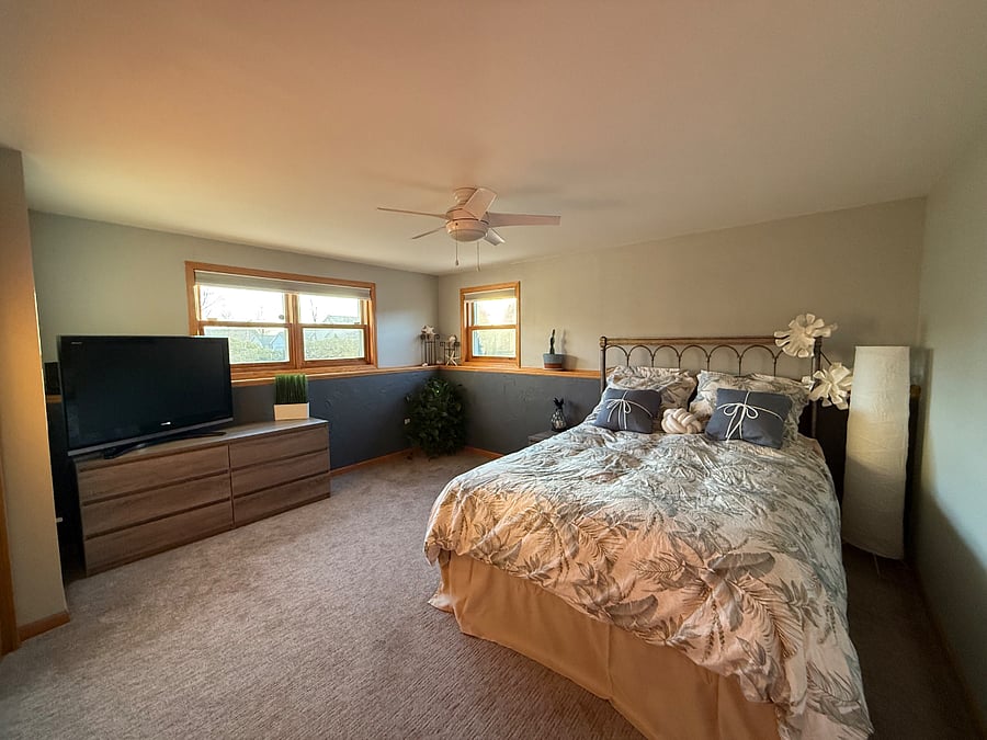 This would be your private bedroom in the lower level and it is connected to the laundry room.
