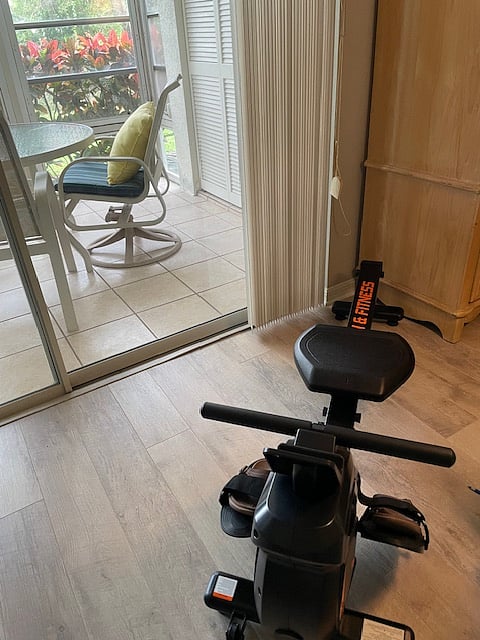 Rowing machine.