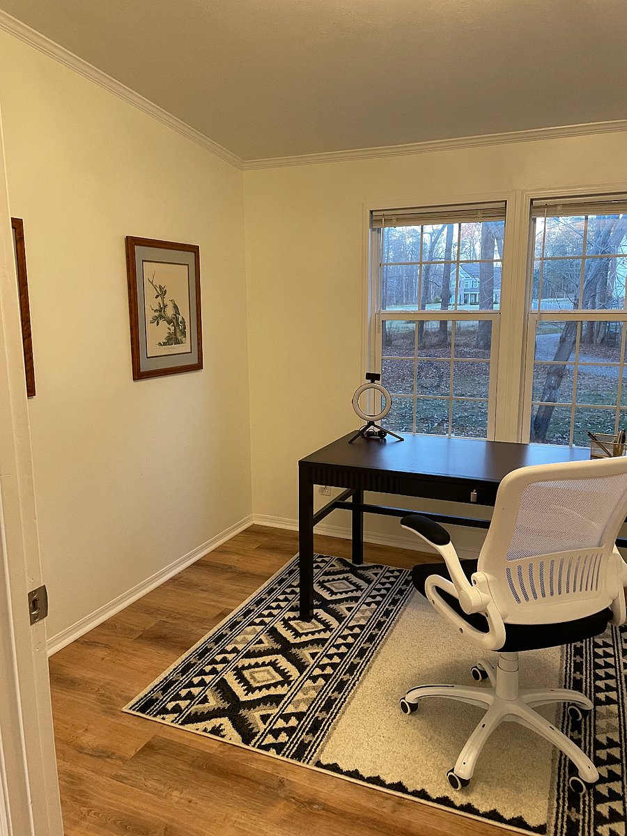 Private office with closing door.
