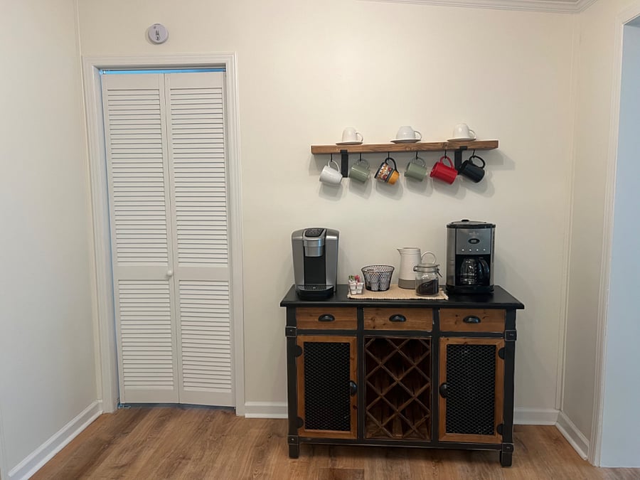 Start your morning at the coffee bar.