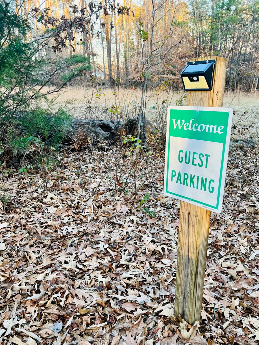 Plentiful parking for guests.