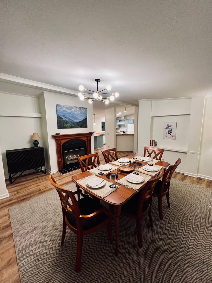 Welcome to Blueberry Meadow! Where we hope memories with family and friends will be made around the large dining table eating or playing games.