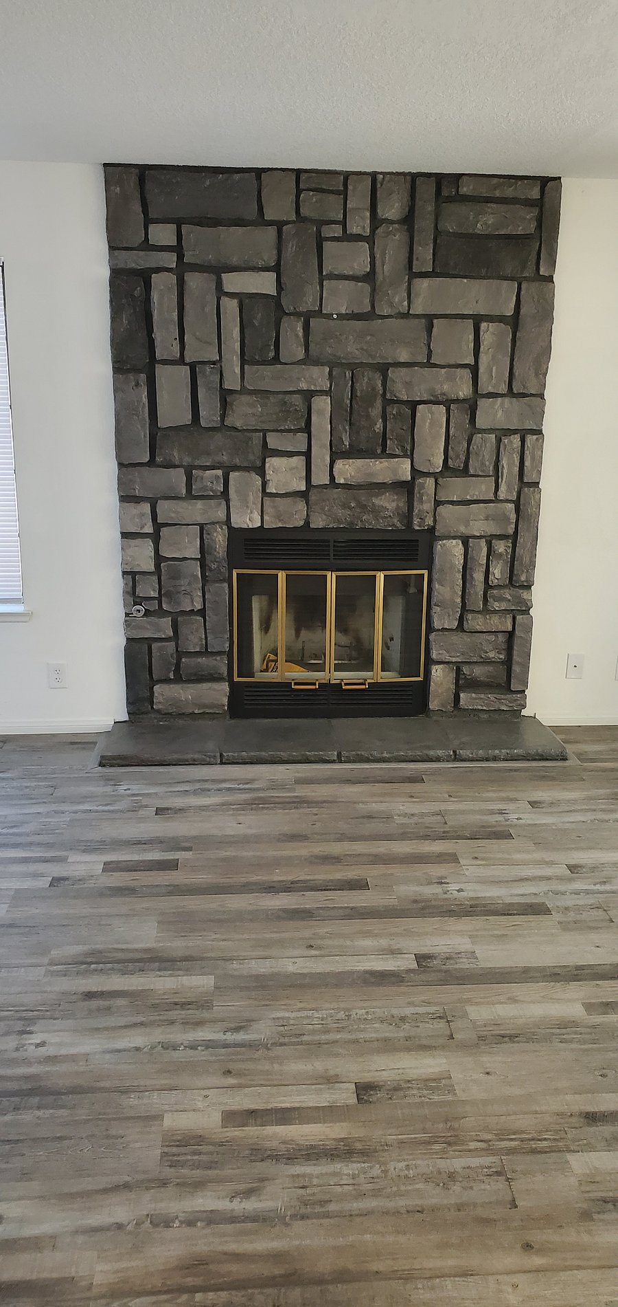 Living room fireplace