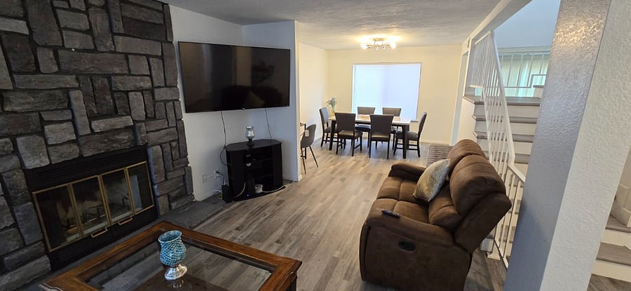 Living room & big screen smart TV
