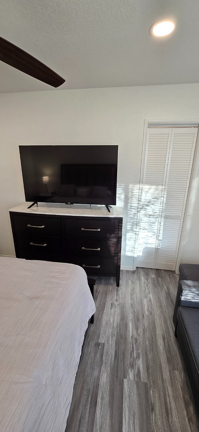 Bedroom #1 (Primary Bedroom) - Large smart TV