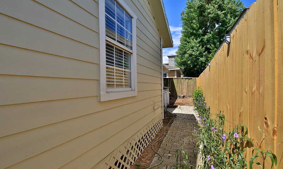 Back walk way to patio