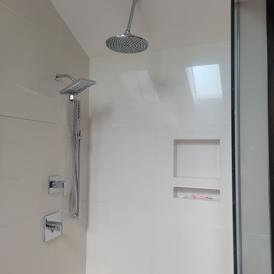Master bath open shower