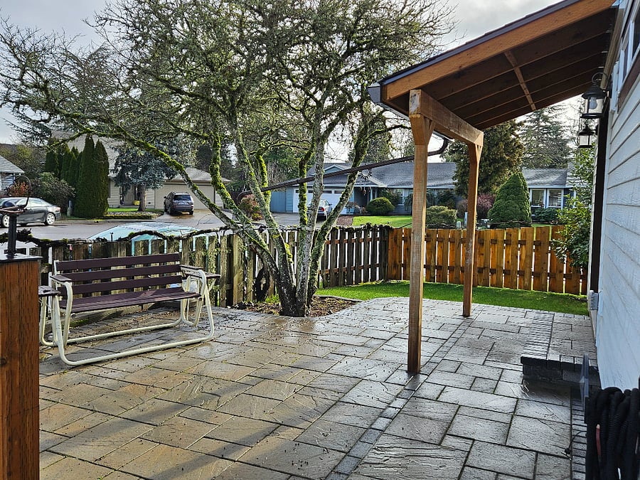 Private patio area