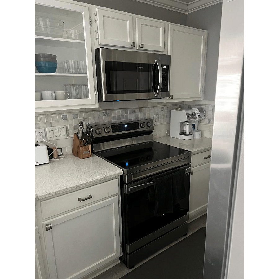 New appliances in kitchen