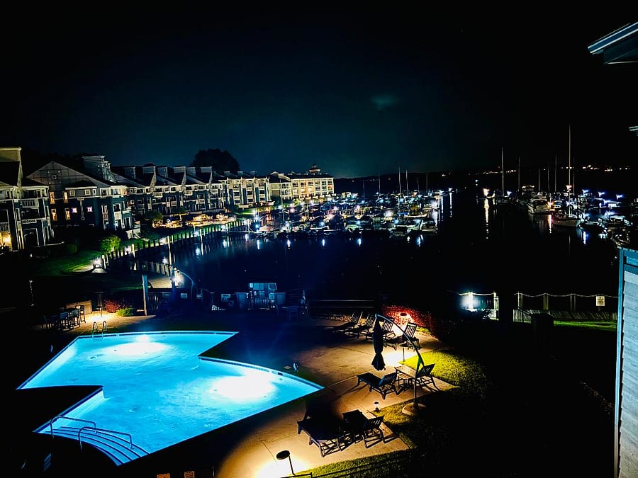 Lake and Marina view from balcony