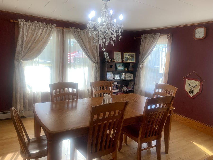 Dining room off the kitchen.