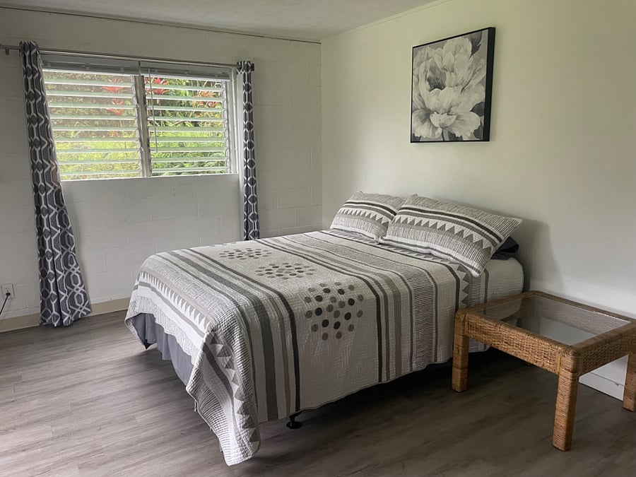 Bedroom 2 has queen size bed, chest of drawers, sitting chair, and bedside tables. More photos of this room to come.