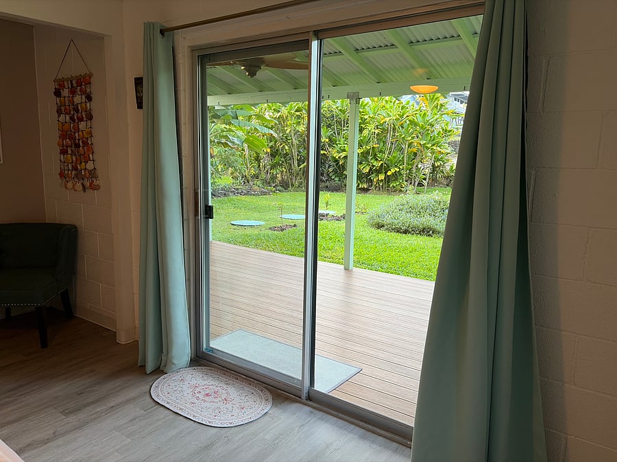 Bedroom #2's slising glass door opens onto unit's patio