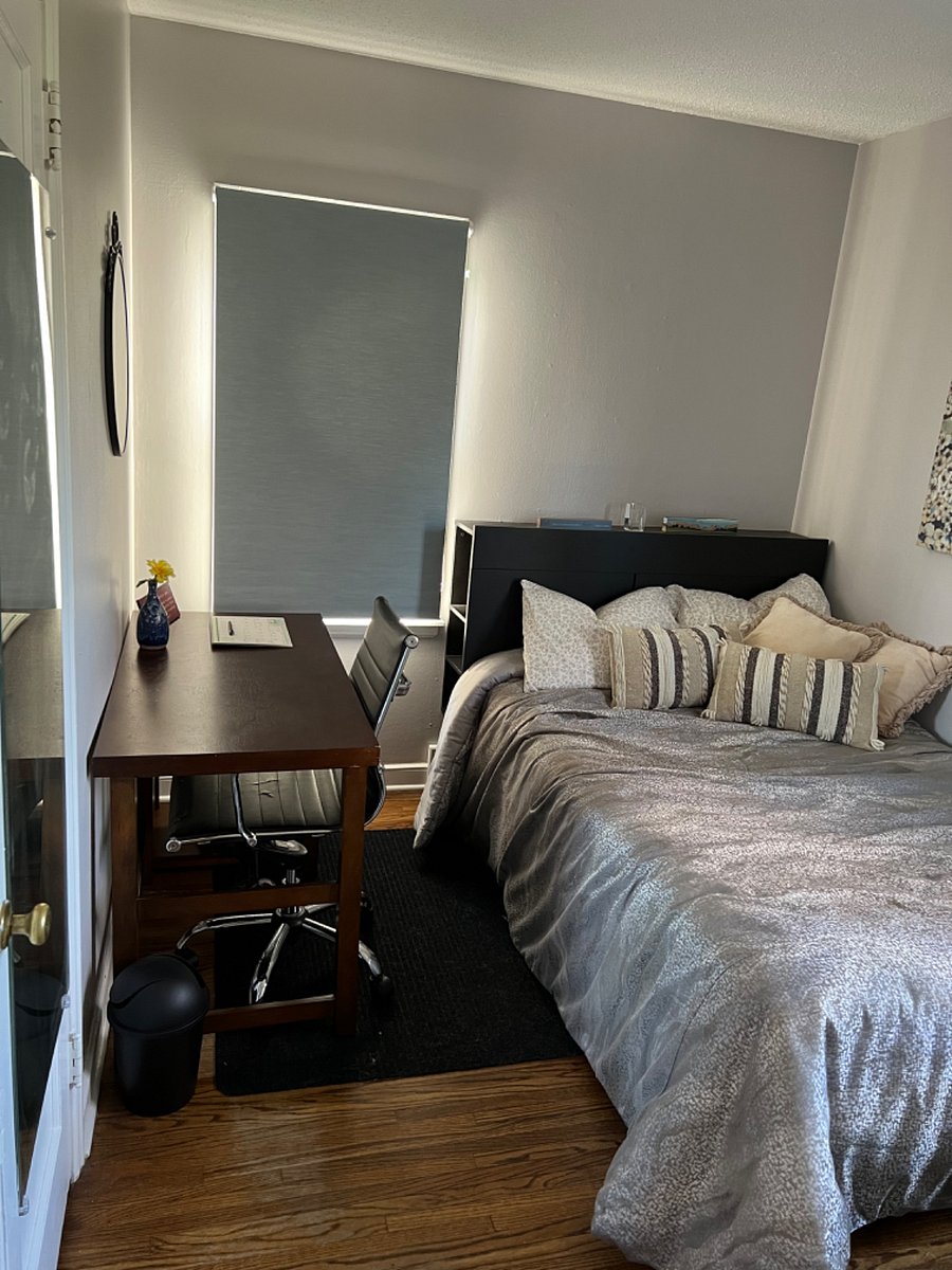 Desk in back bedroom