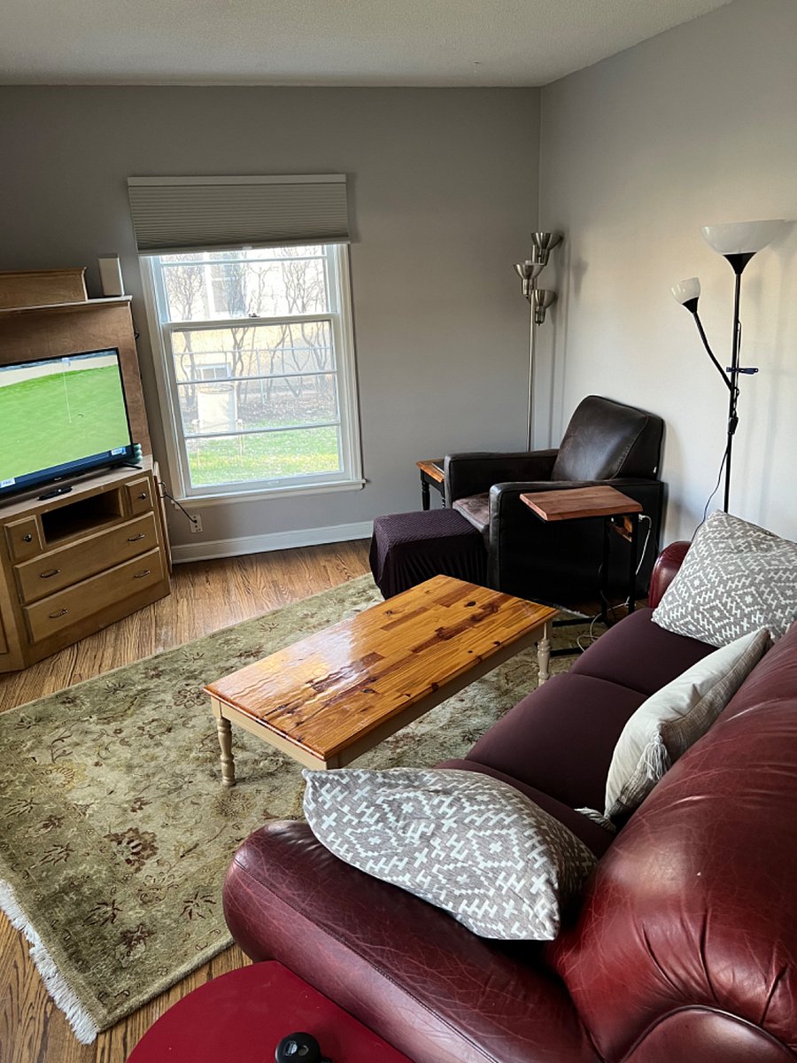 Living Room with smart tv