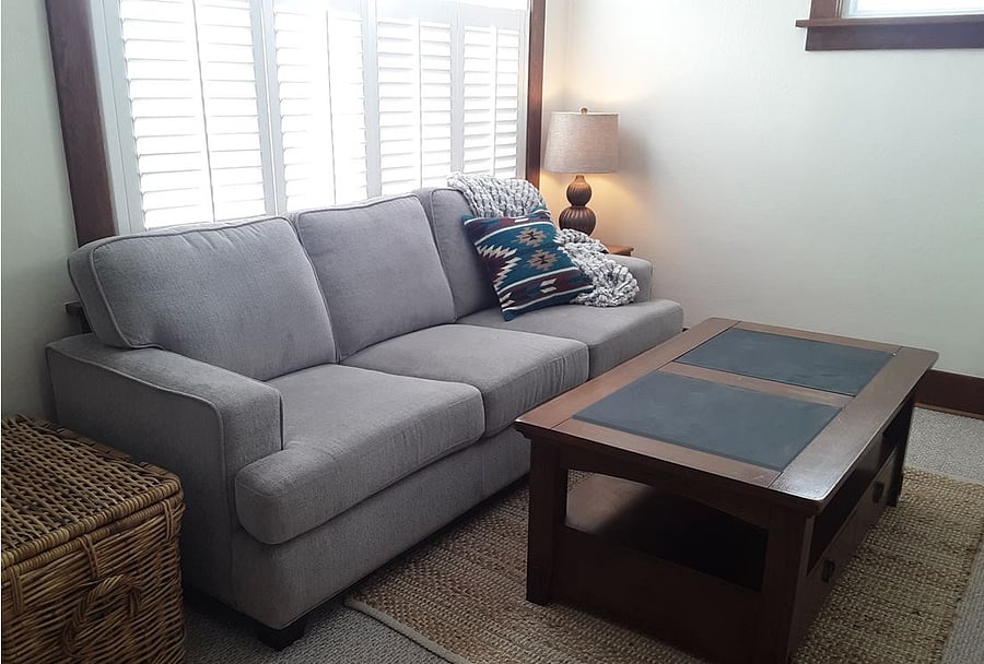 Large windows in the Living room
